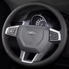 Custom Steering Wheel Braid Cover Genuine Leather 100% Fit For Land Rover Discovery Sport 2015-2017 Auto Interior Accessories