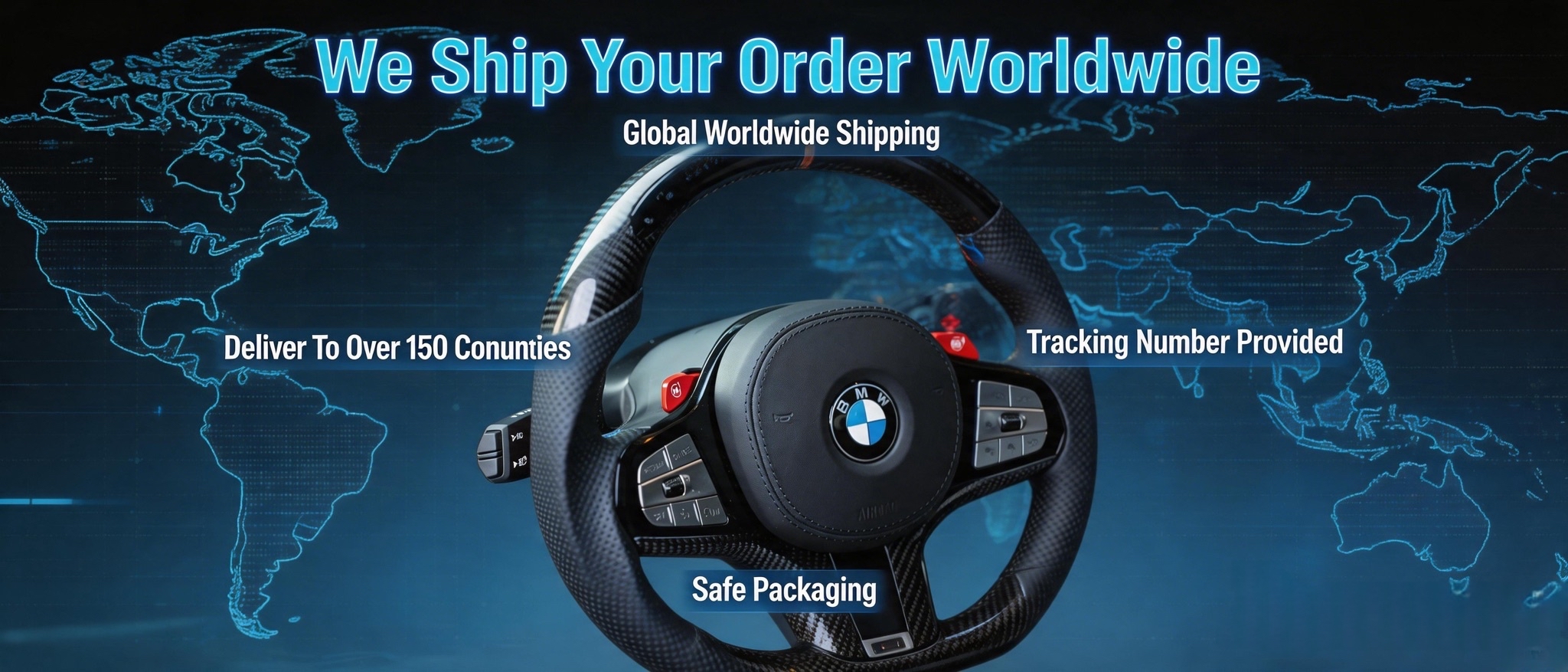 BMW carbon fiber steering wheel