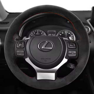 Custom Car Steering Wheel Braid Cover Suede Leather 100% Fit For Lexus NX300 NX300H IS350 2015-2021 Auto Interior Accessories