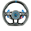 VW steering wheel matte carbon fiber spliced Alcantara steering wheel color customization suitable for VW Golf 8pro GTI MK7 MK8