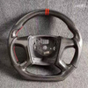 True Carbon Fiber Steering Wheel for Chevrolet Captiva with Left And Right Thumb Grip Patches