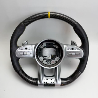 Mercedes Aftermarket Forged Carbon C63 AMG Steering Wheel Mercedes Custom Real Carbon Fiber W205 Steering Wheel