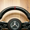 Mercedes Aftermarket Forged Carbon C63 AMG Steering Wheel Perforated Nappa Leather Mercedes W220 W221 W222 Model Steering Wheel