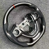 Bright Carbon Fiber Steering Wheel for Honda Buick with Thumb Grip Patch