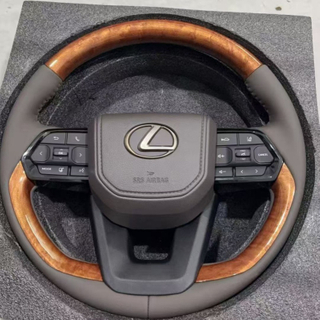 Customized Wood Grain Circular Car Steering Wheel for Lexus 570 GS350 ES350 RX350