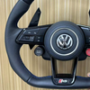 Contrast Stitching Genuine Leather Volkswagen VW Tiguan Steering Wheel For Golf 6 Golf5 MK7 MK6 MK5 MK4