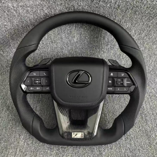 Customized Nappa Leather Steering Wheel with Shift Paddles for Lexus LX500 LX500H