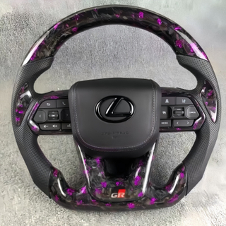 Forged Carbon Fiber Steering Wheel for Lexus ES350 with Thumb Grip Patch