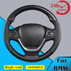 Custom Car Steering Wheel Cover 100% Fit For BMW X3 F25 2010-2017 X4 F26 2014-2018 Carbon Fiber Genuine Leather Steering Wrap