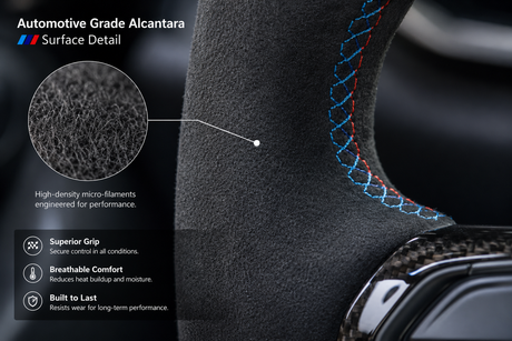 Combining UV-cleared carbon fiber with Alcantara side grips delivers an ideal balance of durability and race-inspired grip..png