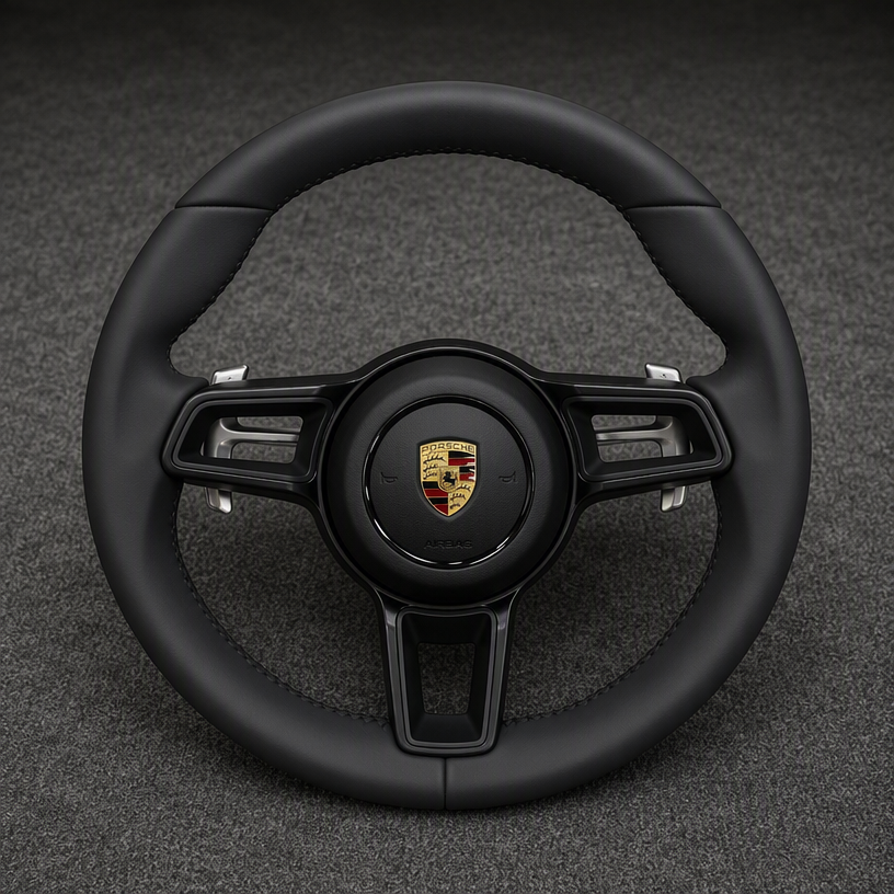 Custom Porsche Macan 95B XAB Series Real Carbon Fiber Steering Wheel 2002-2026 - YINGGEN