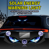 Solar Demon Eye LED Car Window Light, Wireless No Drill Solar And USB Powered Devil Eyes Warning Lights for Cars Windshield Rear Window, Waterproof Eyes Animated for Suvs Trucks Vans