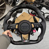 LED Gloss Carbon Fiber Steering Wheel for Audi R8 Q3 Q5 Q7 A3 A4 A6