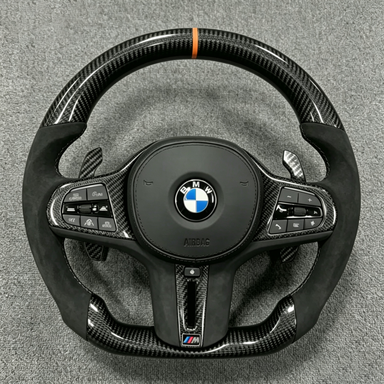 BMW Real Carbon Fiber Modified Steering Wheel 4 Series M4 G22 G23 G26 G82 G83 (2019-025)-YINGGEN