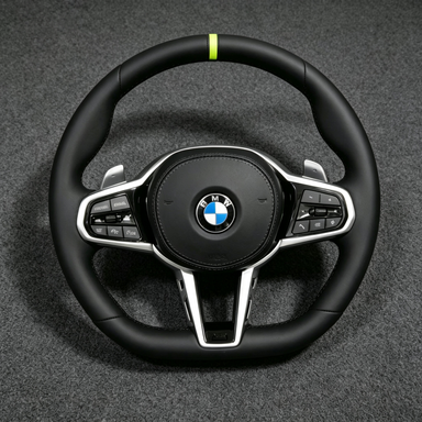 Custom BMW Nappa Genuine Leather Steering Wheel 5 Series M5 G30 G31 G38 G32 2019 - 2025 - YINGGENE