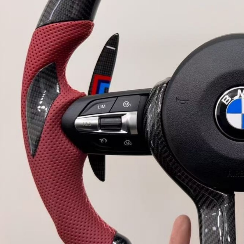 Real Carbon Fiber Steering Wheel for BMW E92 E91 E93 F30 F20 F10 M3 M5