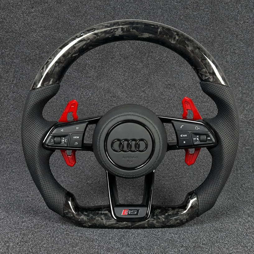 Audi Custom Real Carbon Fiber Steering Wheel A8 D2 D3 D4 D5 1994-2026 1994-2026 - YINGGEN