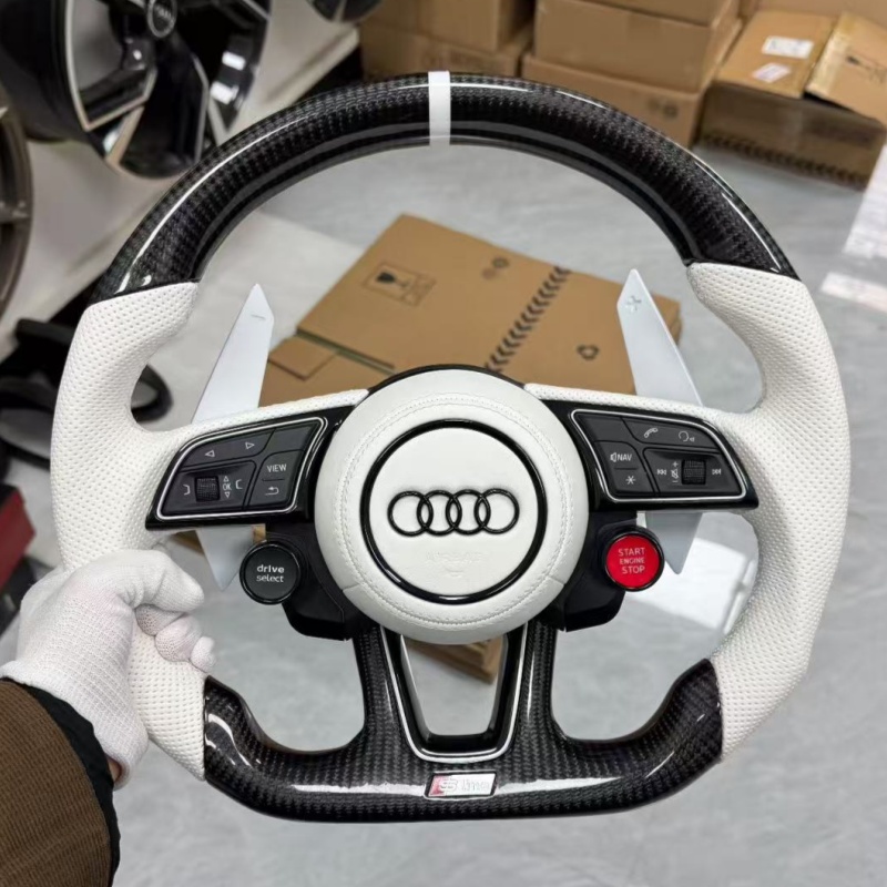 Audi sport steering wheel, leather multifunctional steering wheel, suitable for Audi series
