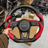 Real Carbon Fiber Steering Wheel for Audi R8 A3 8Y 8P 8V B8 B9 TTS