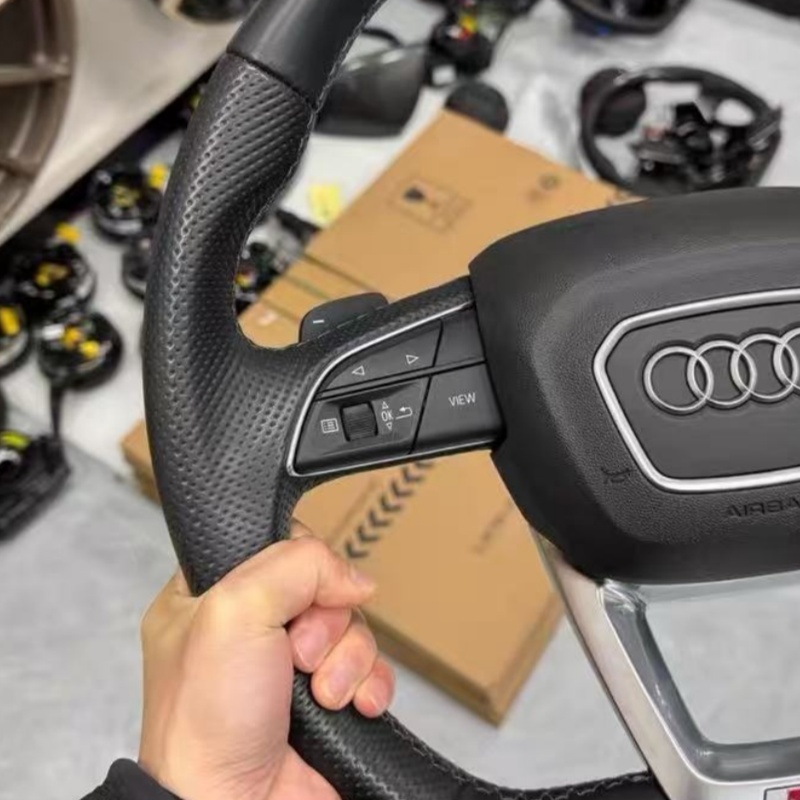 Leather Steering Wheel for Audi Q3 Q5 Q7 A4 A6 A3 A1 A7