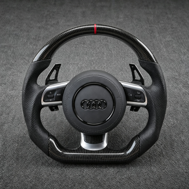 Custom Real Carbon Fiber Steering Wheel for Audi TTS TTRS TT Coupe Roadster 1998-2026 - YINGGENE