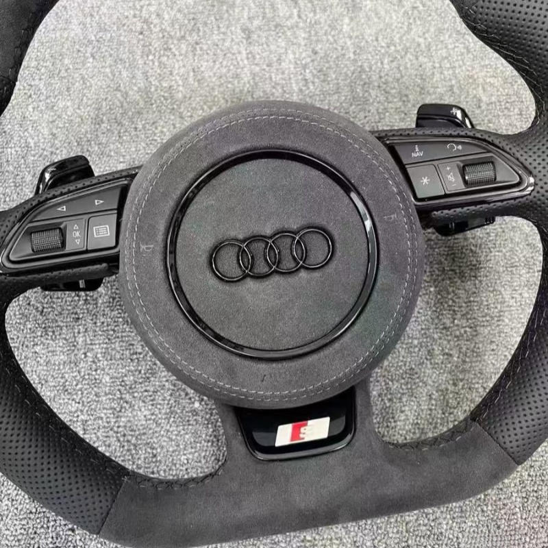 High quality Audi steering wheel, fine stitching, optional heated sport steering wheel, car interior replacement parts