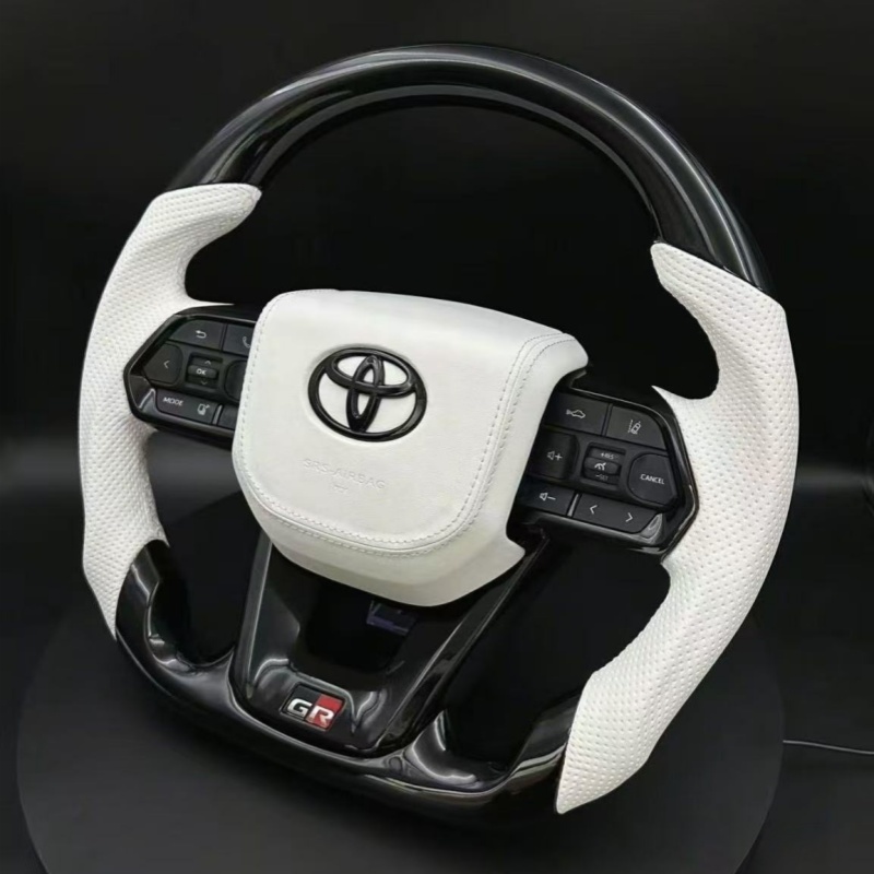 Modified Toyota steering wheel, ergonomically designed car steering wheel