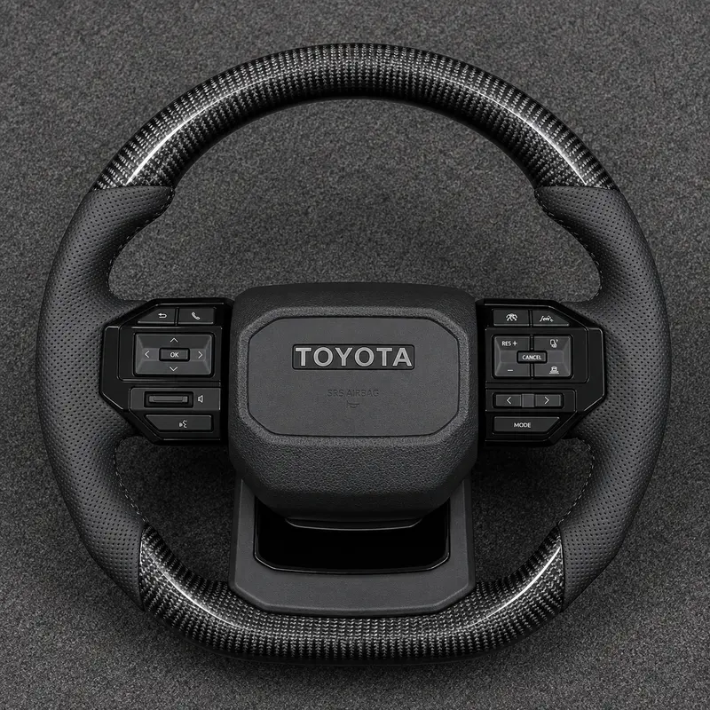 Custom Toyota full series Corolla Camry Crown Prius Supra RAV4 real carbon fiber steering wheel 2017-2024-YINGGENE