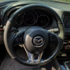 Custom Car Steering Wheel Braid Cover Soft 100% Fit For Mazda 3 Axela Mazda 6 Atenza Mazda 2 CX-3 CX3 Car Products Steering Wrap