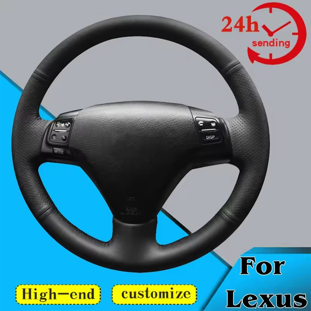 Custom Car Steering Wheel Braid Cover Non-slip 100% Fit For Lexus GS300 2004-2007 ES250 2005 Car Accessories Steering Wrap