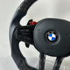 Forged Carbon Fiber Steering Wheel for BMW M3 M4 M5 M6 G20 G30 with Red M1 M2