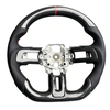 Mustang Steering Wheel 12 O'Clock Ring Ford Steering WheelFord Custom Real Carbon Fiber Mustang Steering Wheel