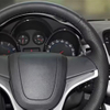 Custom Car Steering Wheel Braid Cover Non-Slip 100% Fit For Chevrolet Cruze 2009-2014 Aveo 2011-2014 Car Products Steering Wrap
