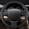 Custom Genuine Leather Car Steering Wheel Braid Cover 100% Fit For BMW F10 2014 520i 528i 730Li 740Li 750Li Car Accessories