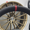 Alcantara and Nappa leather stitched steering wheel 12 o'clock alignment mark ergonomic grip custom steering wheel