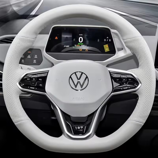 Custom Car Steering Wheel Braid Cover Non-slip 100% Fit For Volkswagen VW Teramont Atlas 2021-2022 Auto Interior Accessories