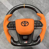 Real Carbon Fiber Car Steering Wheel for Toyota Land Cruiser GR Supra A90