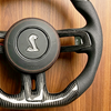 Ford Custom Real Carbon Fiber Mustang Steering Wheel Ford bronco Custom Carbon Fiber Steering Wheel with LED Shift Lights