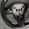 Tesla Aftermarket Forged Carbon Model Y Steering Wheel 12 O'Clock Ring Tesla Steering Wheel Wholesale