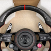 Volkswagen VW Custom Real Carbon Fiber Golf GTI Steering Wheel Contrast Stitching Genuine Leather Tiguan Steering Wheel