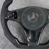 Gloss Carbon Mercedes E63 AMG Racing Steering Wheel 12 O'Clock Ring Mercedes W204 W205 W206 Steering Wheel