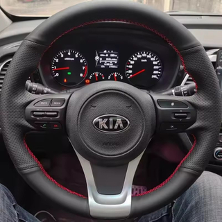 Custom Car Steering Wheel Braid Cover 100% Fit For Kia Sorento 2015 2016 2017 2018 Sedona 2015-2019 Auto Interior Accessories