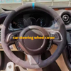 Custom Car Steering Wheel Cover 100% Fit For Jaguar E-Pace 2017-2019 F-Pace 2016-2017 XE 2015-2017 XF Car Products Steering Wrap