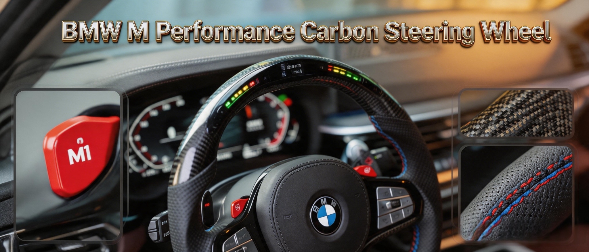 BMW carbon fiber steering wheel