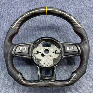 Gloss Carbon Volkswagen VW Jetta Racing Steering Wheel 12 O'Clock Ring Volkswagen VW MK7 MK6 MK5 MK4 Steering Wheel