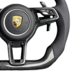 Porsche 911 Cocoa Tayneen Custom Carbon Fiber Steering Wheel with LED Shift Lights