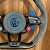 VW steering wheel matte carbon fiber spliced Alcantara steering wheel color customization suitable for VW Golf 8pro GTI MK7 MK8