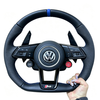 Contrast Stitching Genuine Leather Volkswagen VW Tiguan Steering Wheel For Golf 6 Golf5 MK7 MK6 MK5 MK4