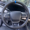DIY Car Steering Wheel Cover Microfiber Leather Ventilation 2021- 2023 Highlander 2020-2022 Car Accessories For Toyota Sienna