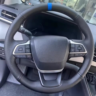 DIY Car Steering Wheel Cover Microfiber Leather Ventilation 2021- 2023 Highlander 2020-2022 Car Accessories For Toyota Sienna
